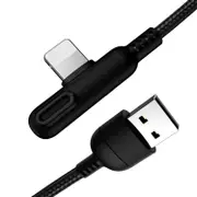 S-M392 Baige Series 3A Usb-C To 8 Pin Led Light Game Data Cable Length: 1.2M(Black)