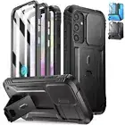 Case For Galaxy A35 5G Built-in screen Slide Camera Cover with Kickstand
