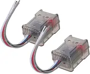 OSALADI 2pcs High to Low Level Converter Adapter for Car Audio System Subwoofer Amplifier Radio Converter Durable Design for Enhanced Sound Vehicles