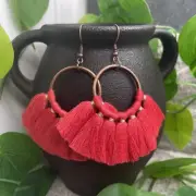3” Bronze-tone Earring Set Bohemian Retro Drop Dangle New Free Ship A1176