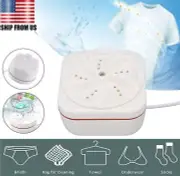 Portable USB Mini Washing Machine Ultrasonic Turbine Laundry Washer Travel Home