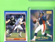 John Elway-2 Card Lot-1990 Score+1997 SkyBox Premium-Broncos-NMMT