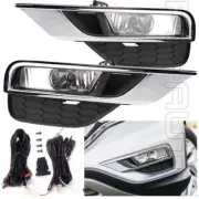 Fit 2015 2016 Honda CR-V CRV with Switch Bulb Bezel Lens Fog Driving Light Kit (for: Honda)