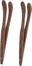 Tea Clamp Tongs Wooden Handle Tea Ceremony Accessory Kungfu Tool for Tea Lovers