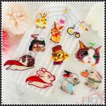 ❣️貓 / 兔子 / 北極熊 / 超級狗 / 超級豬 - 貼片上的可愛卡通動物熨斗 ❣️ 1 件 DIY 縫在熨斗上的衣