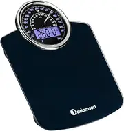 Adamson Hybrid 2-in-1 Analog & Digital Weighing Scale for Body Weight up to 400lbs + Thick Tempered Glass + Extra Large Display + Easy to Read Digital Bathroom Scale + New Version
