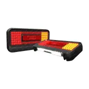 LED Autolamps Stop Tail Indicator Licence Reflector Light 40cm Cable 2 Bulk Kit