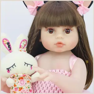 Reborn Dolls Reborn Dolls 女孩可水洗加重身體娃娃帶奶嘴奶瓶甜美裝扮 Reborn Doll s