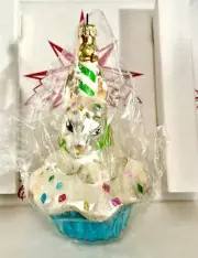 Radko HARES to a HAPPY BIRTHDAY Easter Ornament Bunny 98-505-0