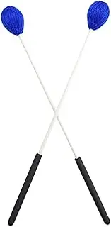 JEWEDECO 1 Pair Wool Drumsticks Percussion Mallets for Musical Instruments Gentle Safe Drum Mallets for Beginners Versatile Use for Drums Pianos and More