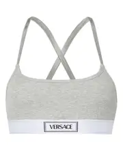 [Versace] logo-jacquard bra