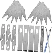 TEHAUX 1 Set Hobby Knives with Replacement Blades Precision Knives Kit Handcraft Cut Tool