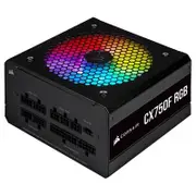 Corsair CX Series CX750F 750W RGB 80+ Bronze Fully Modular Power Supply - Black