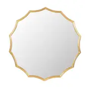 Large Minyama Scalloped Mirror Hanging Art Framed Bathroom Dressing Room 101cm