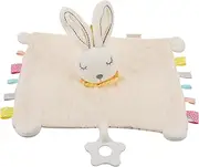 ORFOFE 1Pc Rabbit Shaped Appeasing Towel for Newborns Soft Animal Shaped Saliva Towel Comforting for Cribs Strollers Gentle Skin Friendly Material