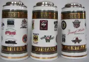 Leinenkugel, Chippewa Falls, Wis. 1997 Small Breweries of Wis. 3 beer stein set