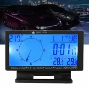 4.6" LCD Display Blue LED Car Digital Compass Clock Thermometer Calendar