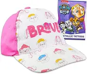 Hat for Girls 4-6 - Paw Patrol Hat Bundle with Paw Patrol Skye Baseball Cap for Kids Plus Temporary Tattoos | Paw Patrol Baseball Hat for Girls, Kids