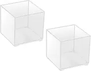 Totority 2Pcs Transparent Plant for Hydroponic Succulent Display DIY Micro Landscape for Desktop Decoration for Home and Office Use