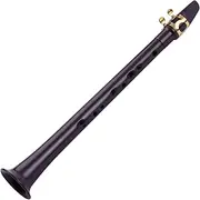11-Hole Pocket Saxophone ABS with Alto Mouthpiece Ligature 4pcs Reeds 8pcs Dental Pads Finger Charts Cleaning Cloth Carrying Bag Black