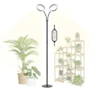 Grow Light for Indoor Plants, 2 Head Full Spectrum LED Tall Plant Lights with...