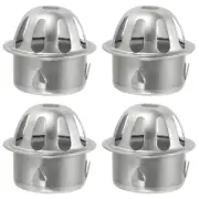 4pcs Dome Gutter Guard Filter, 304 Stainless Steel Downspout Strainer, 1.8-2"