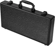 B Baosity Aluminum Carrying Case Storage Carry Case Black Briefcase Rectangular with Handle Portable Travel Organizer for Cosmetics, 44x22x6.4cm