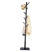 Coat Rack Freestanding with Stable Square Base for Cloathes, Black Square base