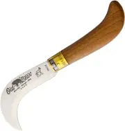 Old Bear® Large Curved Stainless Pruning Knife for Nursery and Garden - Italy