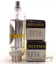 2 Sylvania 6V3A/6Д20П Damper Flyback Diode TV Sweep Audio Vacuum Tube Valve- Ban