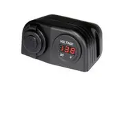 Aerpro DC Dual USB Car Charger and DC Power Voltmeter Housing Mount - APDCH68