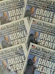 ⭐️DONALD TRUMP BRAVE HEART BUTLER, Pa. New York Post Newspaper Sunday 10/6/2024