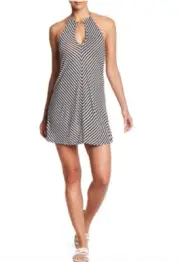 Splendid L79522 Women's Itsy Ditsy Floret Striped Cover-Up Dress Size Large