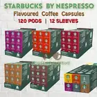 Starbucks by Nespresso Coffee 120 Pods Capsule ORIGINAL LINE 12 Sleeves FLAVOURS