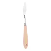 No.6 Painting Palette Knife Stainless Steel Pointy Spatula Beech Wood Handle