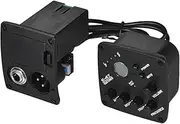 Labymos Acoustic Guitar 4-Band EQ Equalizer Tone and Amplifier Preamp Piezo Pickup 6.35mm XLR with LCD Display