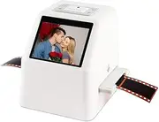 [MegLob] Digital Film Scanner, Negatives And Slide Scanner with 2.4In LCD Screen, Professional Film Scanner Digitizer, 22MP Slide Scanner, for Convert 35Mm, 135, 110, 126KPK And Super 8Mm To JPEG Images