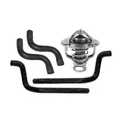 Gates Thermostat + Radiator Hose + Heater Hose for Nissan Patrol Y60 4.2L CARB
