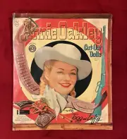 Vintage 1956 Annie Oakley Paper Cut-out Dolls Uncut Clothes with Tagg and Lofty