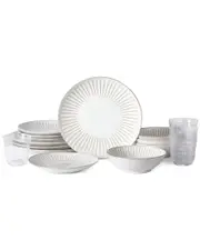 Stone Lain Linea 16pc Stoneware Dinnerware Set