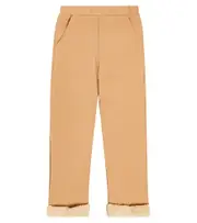 [Donsje] Donsje Foxe cotton-blend faux fur-trimmed sweatpants Y 6 brown
