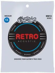 Martin Retro Monel Acoustic Guitar Strings Medium MM13