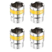 4pcs 1/2" Drive 6 Points Socket 27mm CR-V Metric Shallow Impact Socket