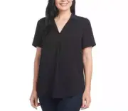NWT Hilary Radley Ladies' Blouse Black Size L