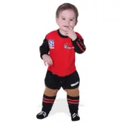 NZ Super Rugby Canterbury Crusaders Baby Footysuit / Romper - Sizes 000 - 3