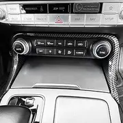 YOUTOOCAR Carbon Fiber Pattern Air Conditioning Vent Outlet Key Switch Trim Frame Cover Compatible with Kia Stinger 2017-2024 Accessories