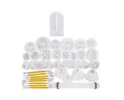 46 pcs Fondant Cutters Tools Catalina Fondant Molds Cake Decorating Tool Set wit