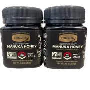 2 PACK Comvita Raw Manuka Honey UMF 10+ (MGO 263+), 8.8 oz (250g) EXP. 7/2027