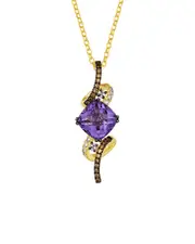 Le Vian Grape Amethyst 14K 3.04 ct. tw. Diamond & Amethyst Drop Pendant