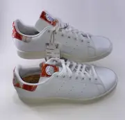 New ADIDAS STAN SMITH Men's White Orange Sz 7 Low Top Sneakers Tennis Shoes